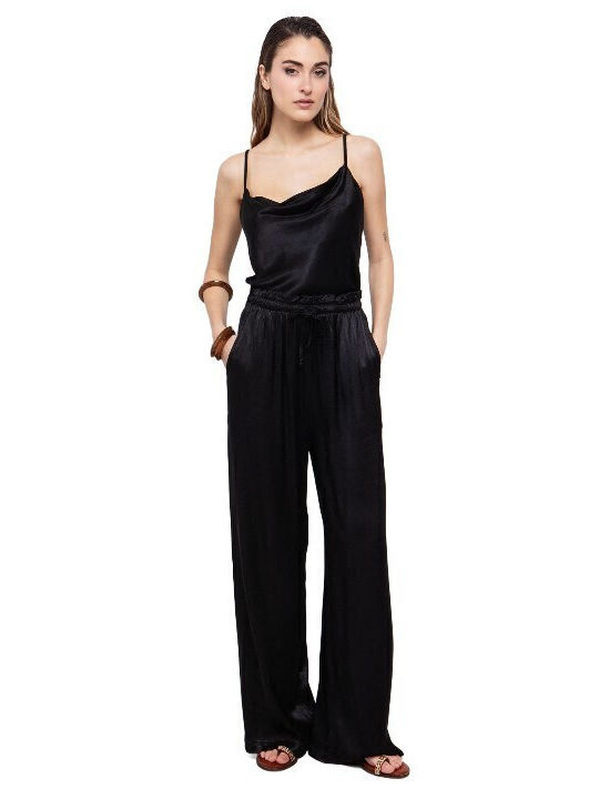 Toi&Moi Women's High-waisted Fabric Trousers wi...