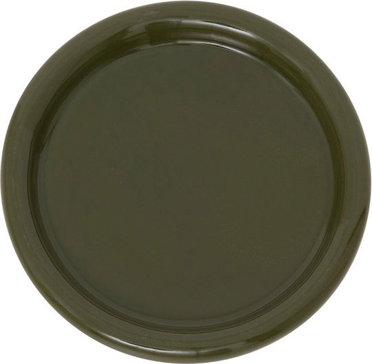 Urban Nature Culture Amsterdam Plate Shallow Ceramic Green with Diameter 22cm