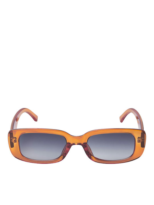 Jack & Jones Damen Sonnenbrille mit Orange Kunststoff Gestell und Blau Verlaufsfarbe Linse