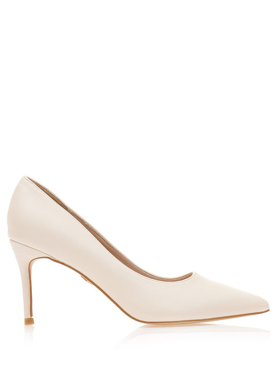 Pointed Toe Beige High Heels