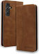 Bodycell Book Synthetic Leather / Leather Brown (Galaxy S25+)