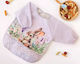 Kiokids Bunny Waterproof Fabric Coverall with Hoop & Loop Fastener Pocket & Sleeves Lavender