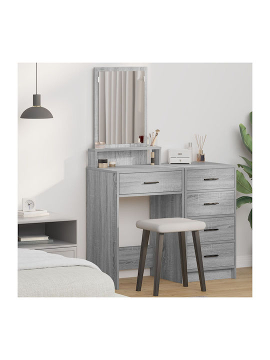 Schminktisch Hölzern Grey Sonoma mit Spiegel 50...
