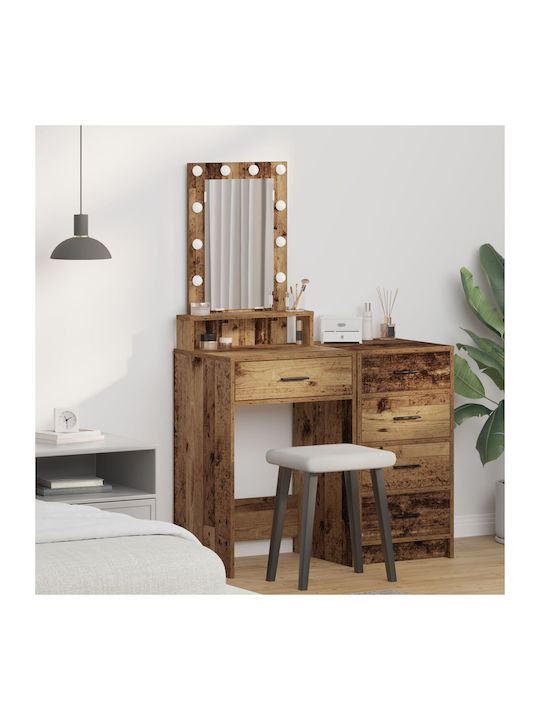 Тоалетна за грим Дървена Old Wood с Огледало 50...