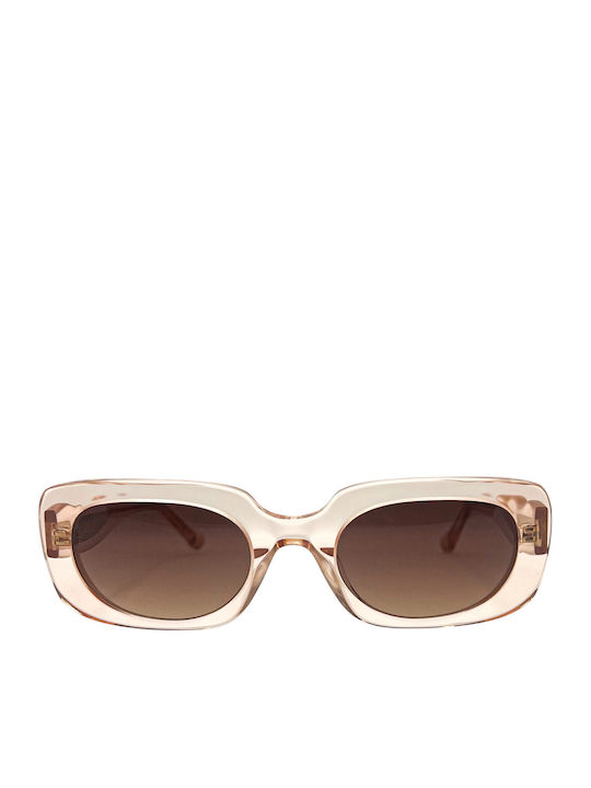 Florence by Mills Sonnenbrillen Beige mit Kunststoff Gestell