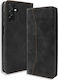 Bodycell Book Δερματίνης / Δερμάτινο Μαύρο (Samsung A56 5G)