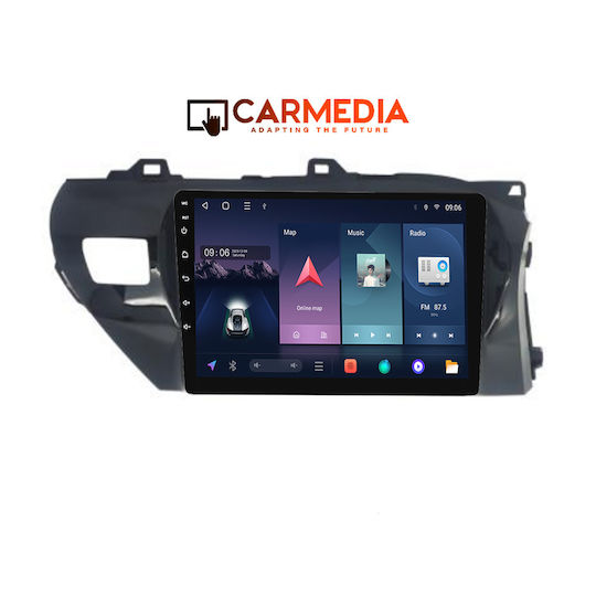 Carmedia Car Audio System for Toyota Hilux 2018 (Bluetooth/USB/WiFi/GPS/Apple-Carplay/Android-Auto) with Touch Screen 10"