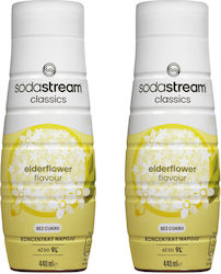 Sodastream Elderflower Syrup Zero 440ml 2 Pieces