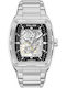 Police Skeletor Men's Watch Automatic with Silver Metal Bracelet