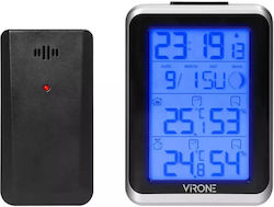 Virone WS-3 Drahtlos Wetterstation Digital Tischplatte Blau