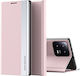 New Design Umschlag Rückseite Leder / Synthetisches Leder Rosa (Xiaomi 13)