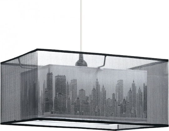 Gallis Tokyo Pendant Light Black with Socket E27 40x40x20cm