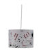 Gallis Letters Κρεμαστό Φωτιστικό Μπεζ 38x30x30εκ.