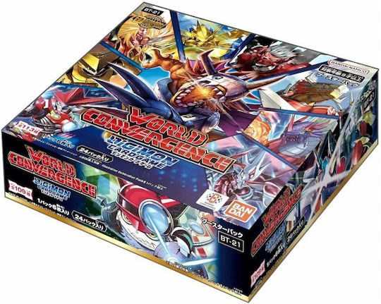 Digimon Kartenspiel Bt21 Weltkonvergenz Booster-Box 24 Packs