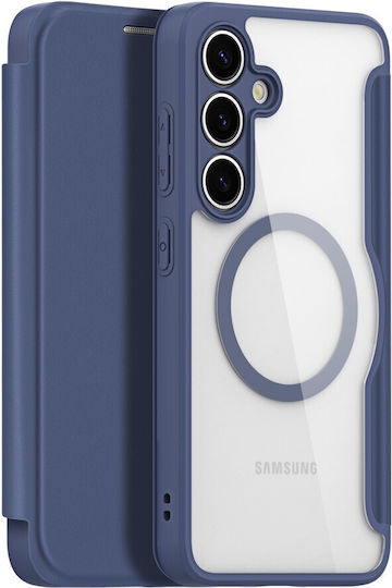 Dux Ducis Skin X Pro Series Buchen Sie Synthetisches Leder / Silikon Blau (Galaxy S25)