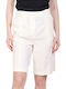 Women's Bermuda Shorts White Ecru