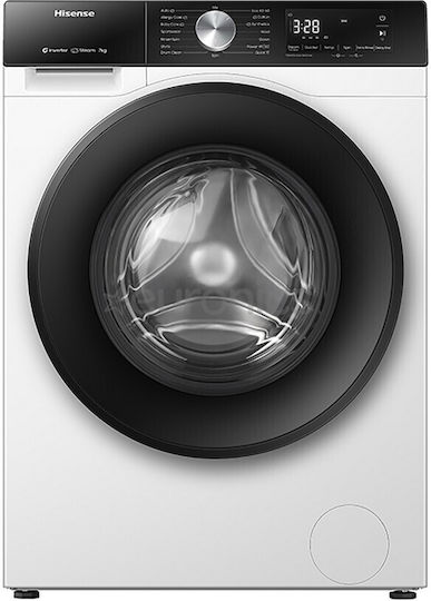 Hisense Πλυντήριο Ρούχων 7kg 1200 Στροφών Auto Wash WF3S7021BW