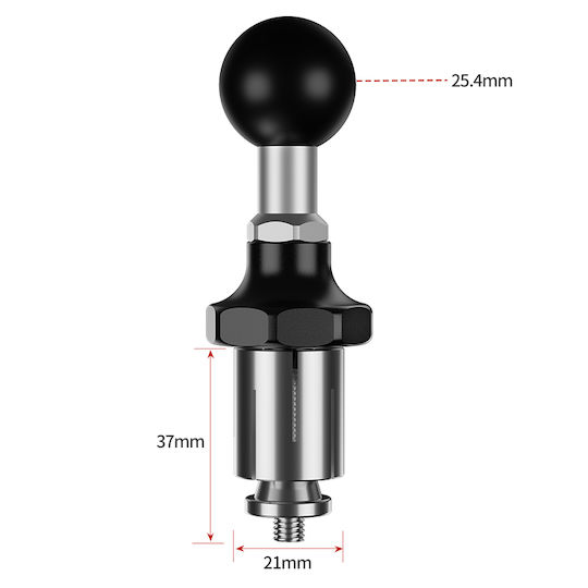 LanParte Ball for Motorcycle Mobile Mount