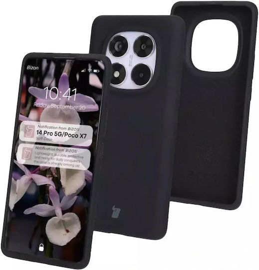 Bizon Back Cover Σιλικόνης Μαύρο (Redmi Note 14 Pro 5G / Poco X7)