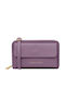 Large Leather Women's Wallet Travel Lilac
