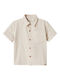 Kids Shirt Short Sleeve Beige