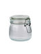 Alpina Appliances Allgemeine Verwendung Glasvase mit luftdichtem Deckel Transparent 500ml 1 Stück