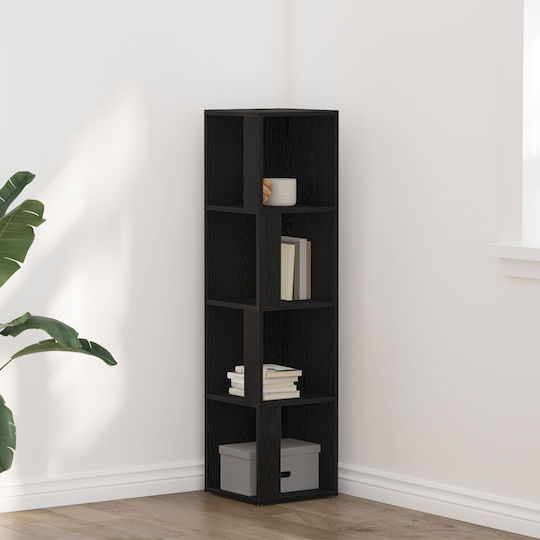 Γωνιακή Βιβλιοθήκη Μαύρης Δρυς 33x33x132εκ. Γωνιακή Βιβλιοθήκη Μαύρης Δρυς 33x33x132εκ.