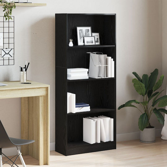 Black Oak Bookcase 60x24x143 cm
