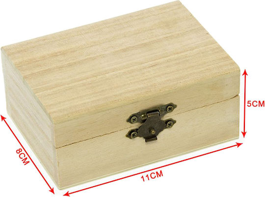 Tpster Hölzernes Aufbewahrungsbox mit Deckel