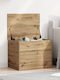vidaXL Wooden Storage Box with Lid Brown 60x42x46cm 1pcs