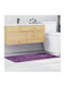 vidaXL Αντιολισθητικό Πατάκι Μπάνιου Microfiber 4019852 Μπλε 70x120εκ.
