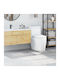 vidaXL Αντιολισθητικό Σετ Πατάκια Μπάνιου Microfiber 4019855 Γκρι 2τμχ