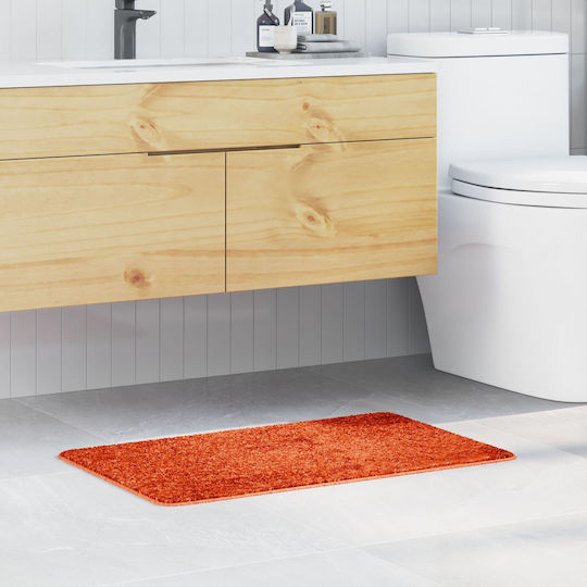 vidaXL Non-Slip Bath Mat Cotton 4019831 Orange 50x80cm