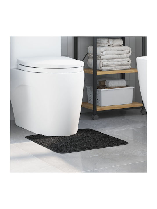 vidaXL Non-Slip Bath Mat Toilet 4019814 Charcoa...