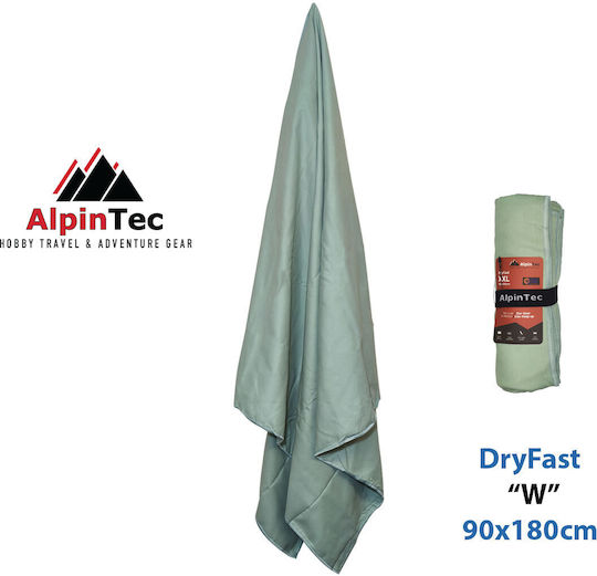 AlpinPro Mikrofasertuch Körper in Grün 180x90cm