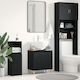 vidaXL Шкаф без Мивка Д58xШ33xВ60см Black Oak