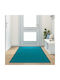 vidaXL Rutschfest Teppich Außenbereich Rechteckig Synthetisch,Polyester/Cotton/Leather Cyan