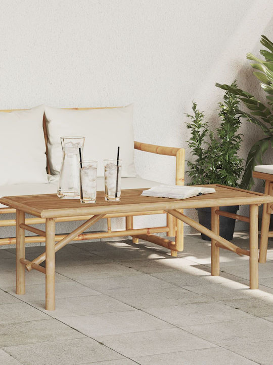 Masa Masa de lounge pentru spații exterioare de bambus 110x50x43buc