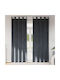 vidaXL Set of Gray Blackout Curtains with Tab Tops 140x225 cm