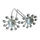 Decorative Flower Pearl Hairpin Set 2pcs