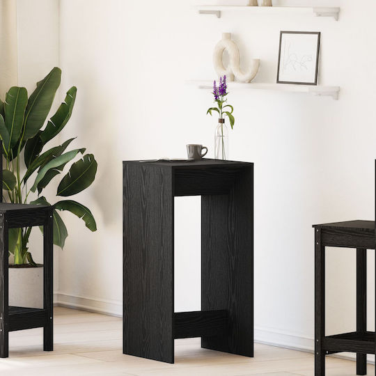 Quadratischer Bar-Tisch Holz Schwarz Eiche 51x50x103,5cm