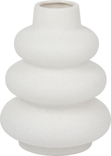 Arti Casa Βάζο Πορσελάνης Εκρού Φ14.5xΥ19cm