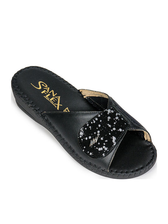 Sanaflex Anatomical Slippers Black