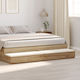 vidaXL Holzbettschublade Braune 180x36,5x16,5cm