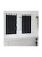 vidaXL vidaXL Window Curtains Set with Tab Top Black 140x140cm