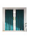 vidaXL Green Window Curtain Set with Pencil Pleat 140x260cm