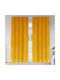 vidaXL Set Perdele Cu Coafură Galbene 140x225 cm