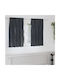 vidaXL vidaXL Set of Window Curtains with Pencil Pleat Black 140x140cm