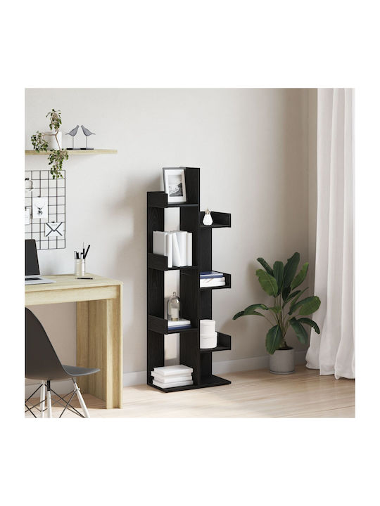 Bookcase Black Oak 48x25.5x140cm