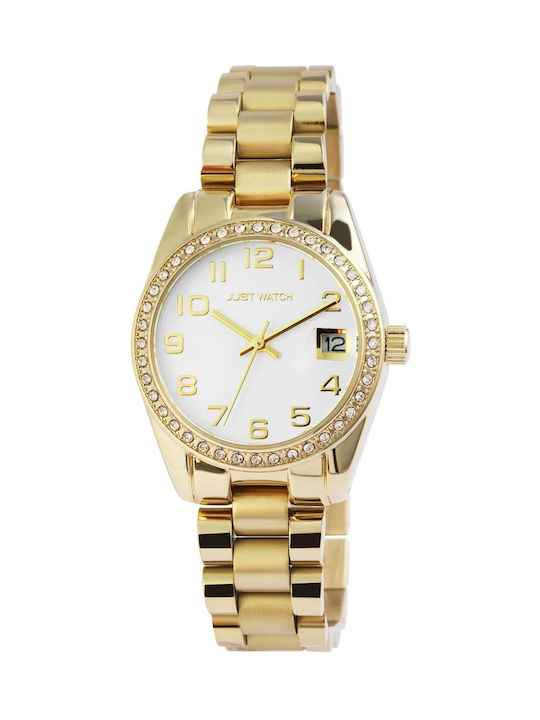 Just Watch Women's Watch with Gold Metal Bracelet